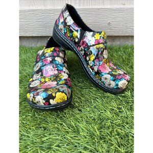 KLOGS Mission Womens Size 6.5M Multi Color Roxy Rose Slip On Nursing Shoes